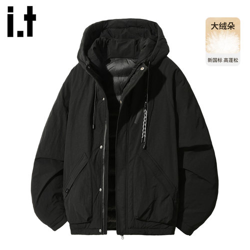 it5cm美式连帽工装羽绒服