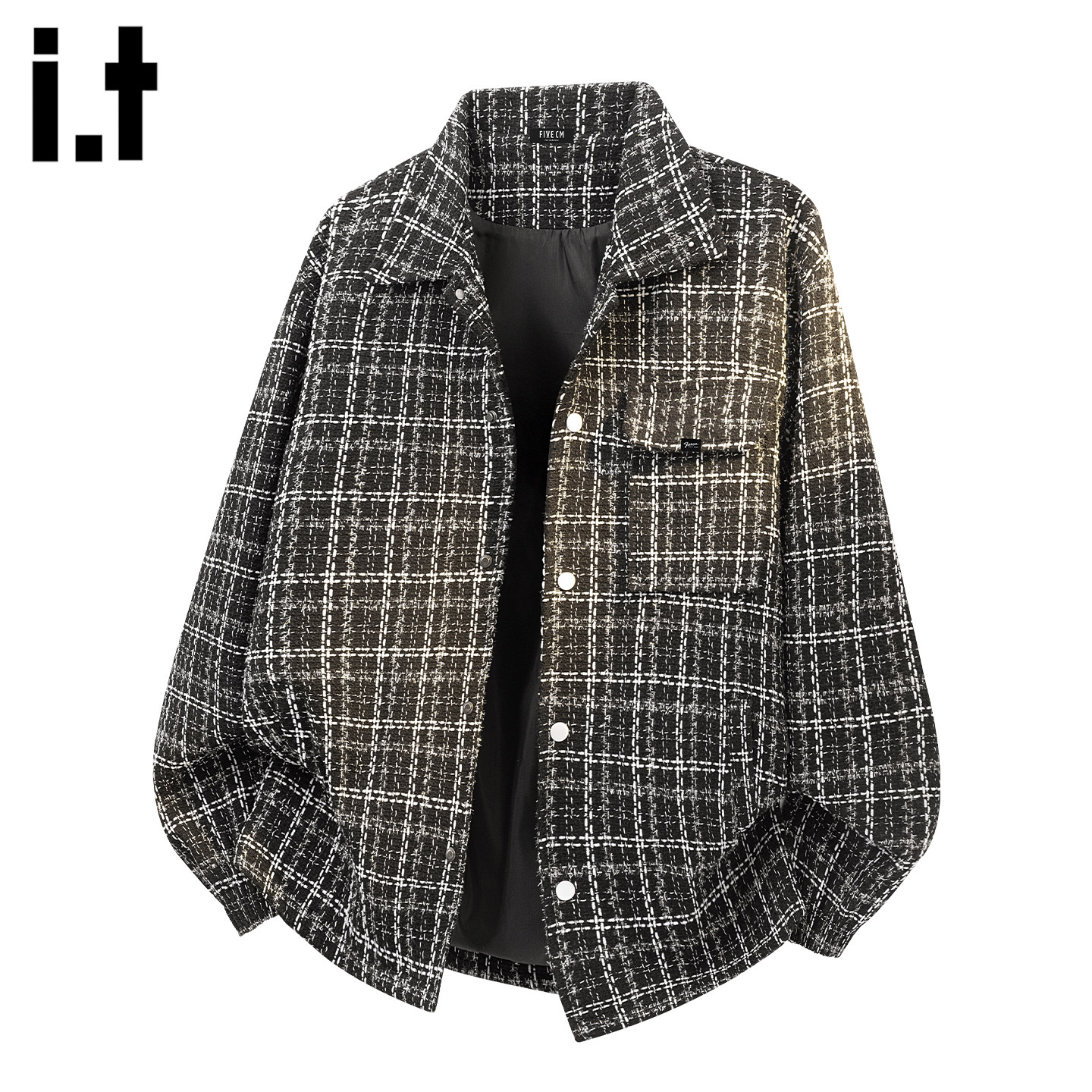 it :5cm/FIVECM高级感翻领夹克男2026春季新款潮流百搭小香风外套