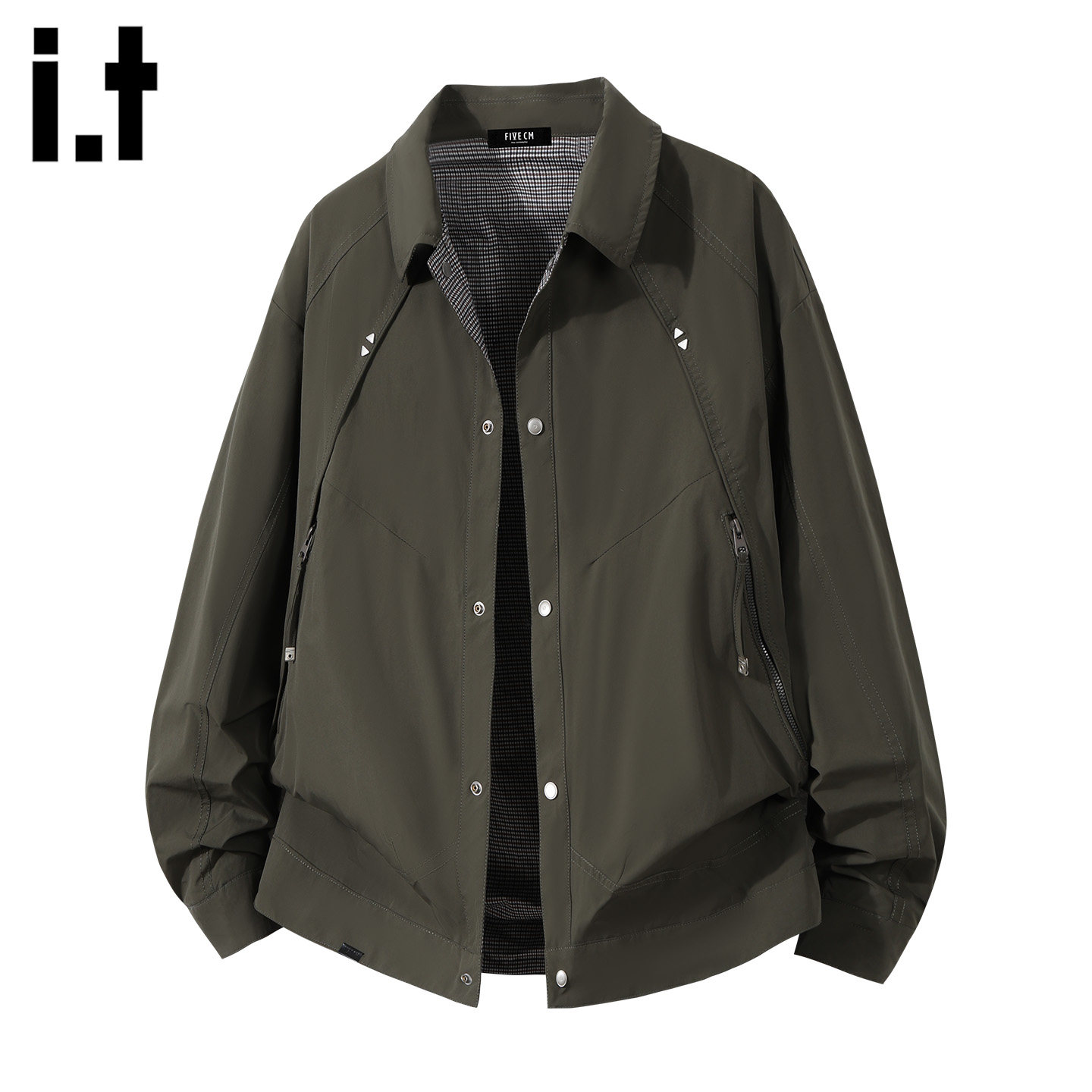 it :5cm/FIVECM美式复古翻领外套男2025秋冬潮牌工装休闲夹克宽松,男装,夹克,淘宝优惠券,粉丝福利购,淘宝优惠卷