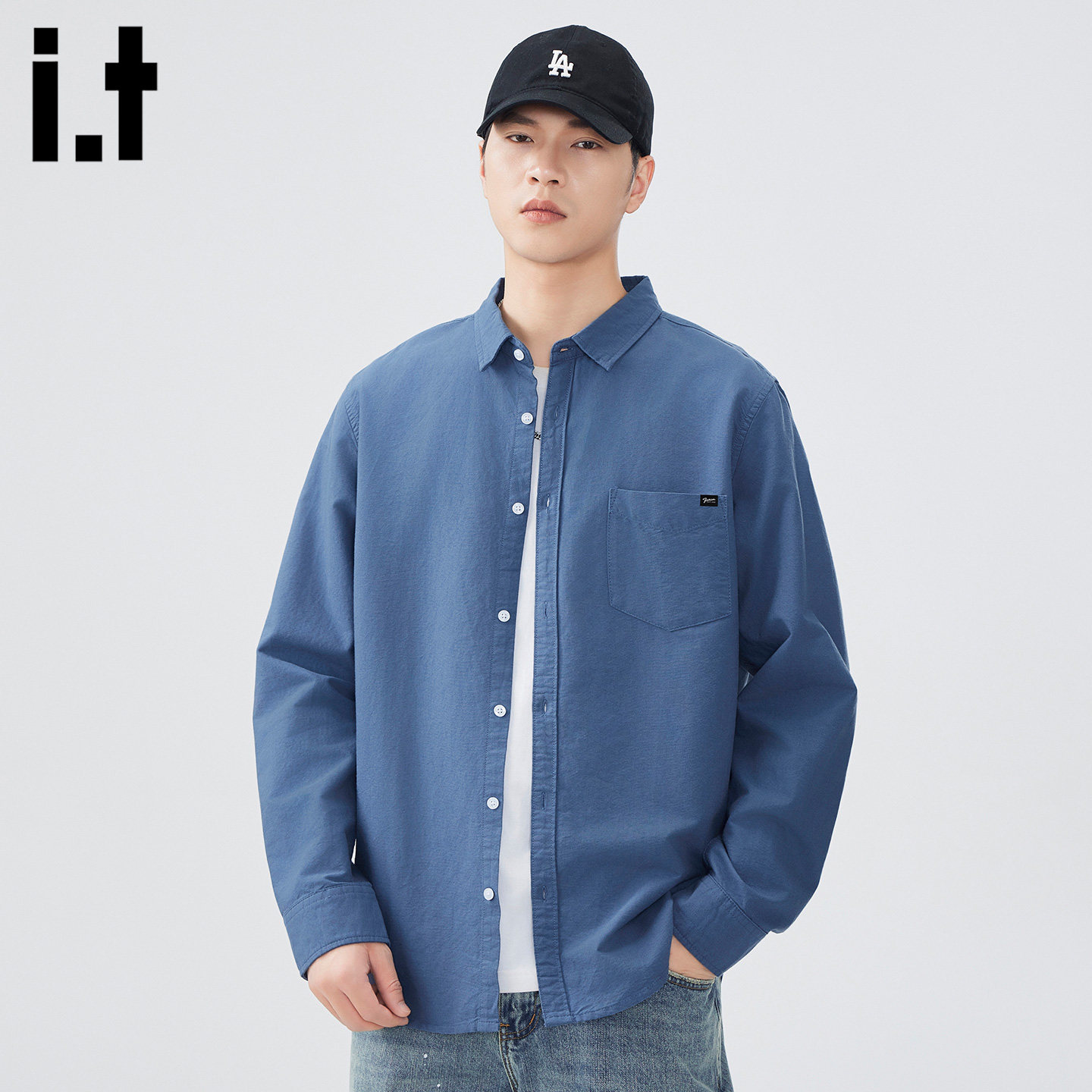 it :5cm/FIVECM日系简约长袖衬衫男春季百搭休闲衬衣宽松工装外套,男装,T恤,淘宝优惠券,粉丝福利购,淘宝优惠卷
