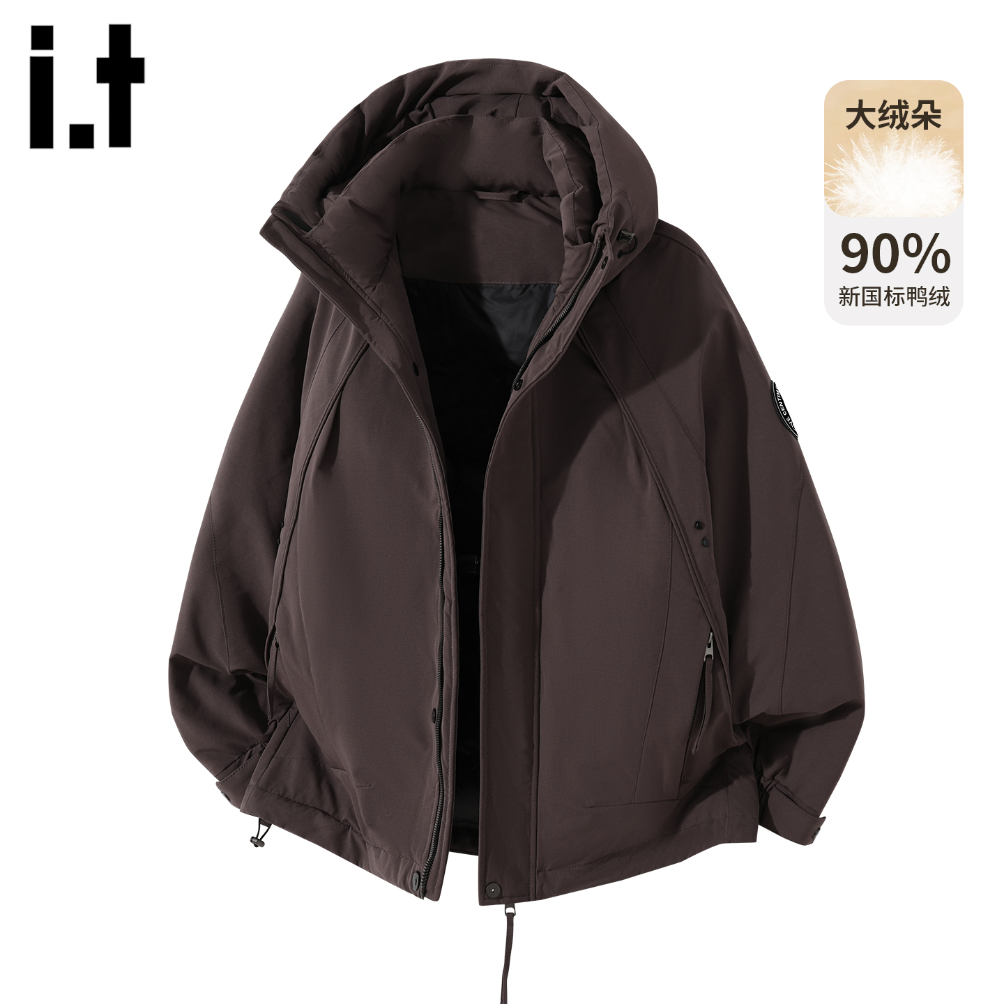 官方正品it官方正品连帽派克羽绒