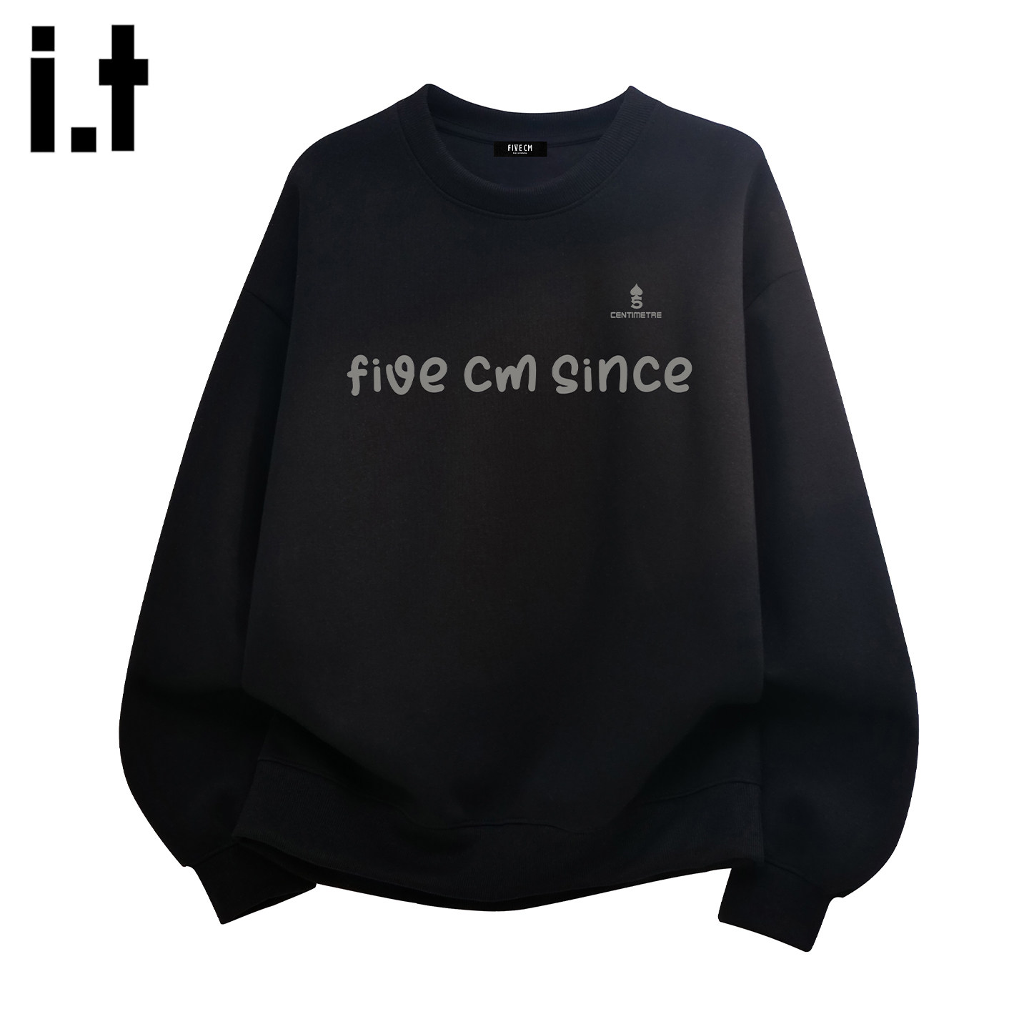 it :5cm/FIVECM潮牌美式卫衣男秋季男女款高街字母长袖松弛感t恤,男装,卫衣,淘宝优惠券,粉丝福利购,淘宝优惠卷