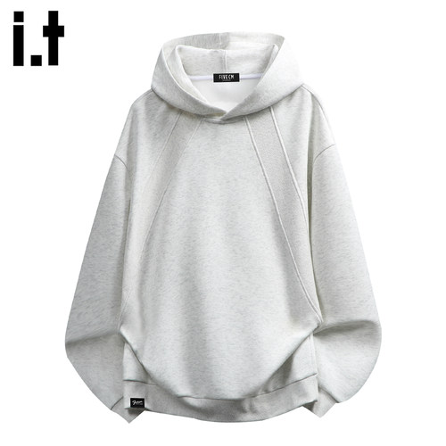 连帽重磅套头卫衣男士2025春秋季