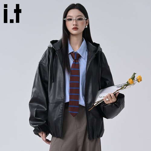 it5cm/FIVECM皮衣棒球服夹克