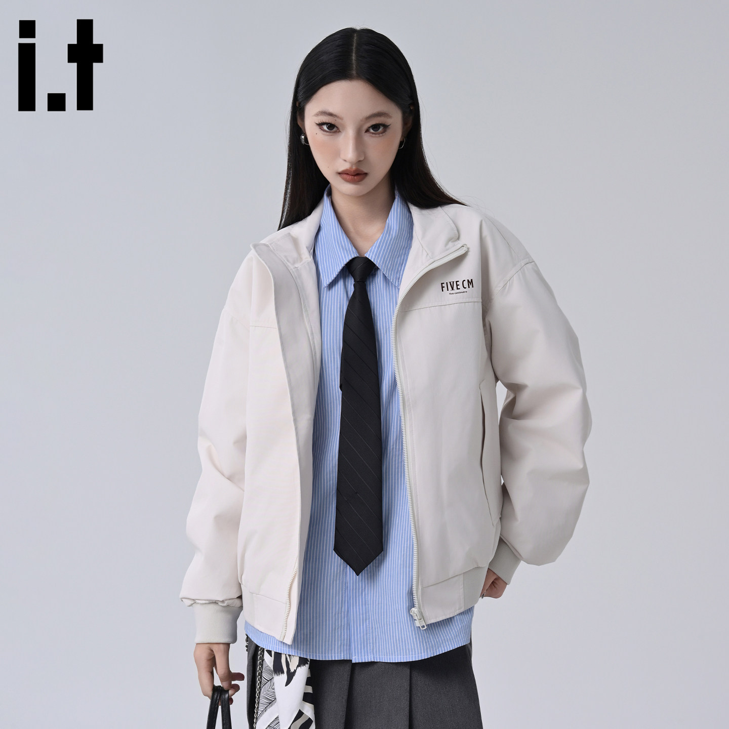 it5cm美式棒球服短款夹克外套
