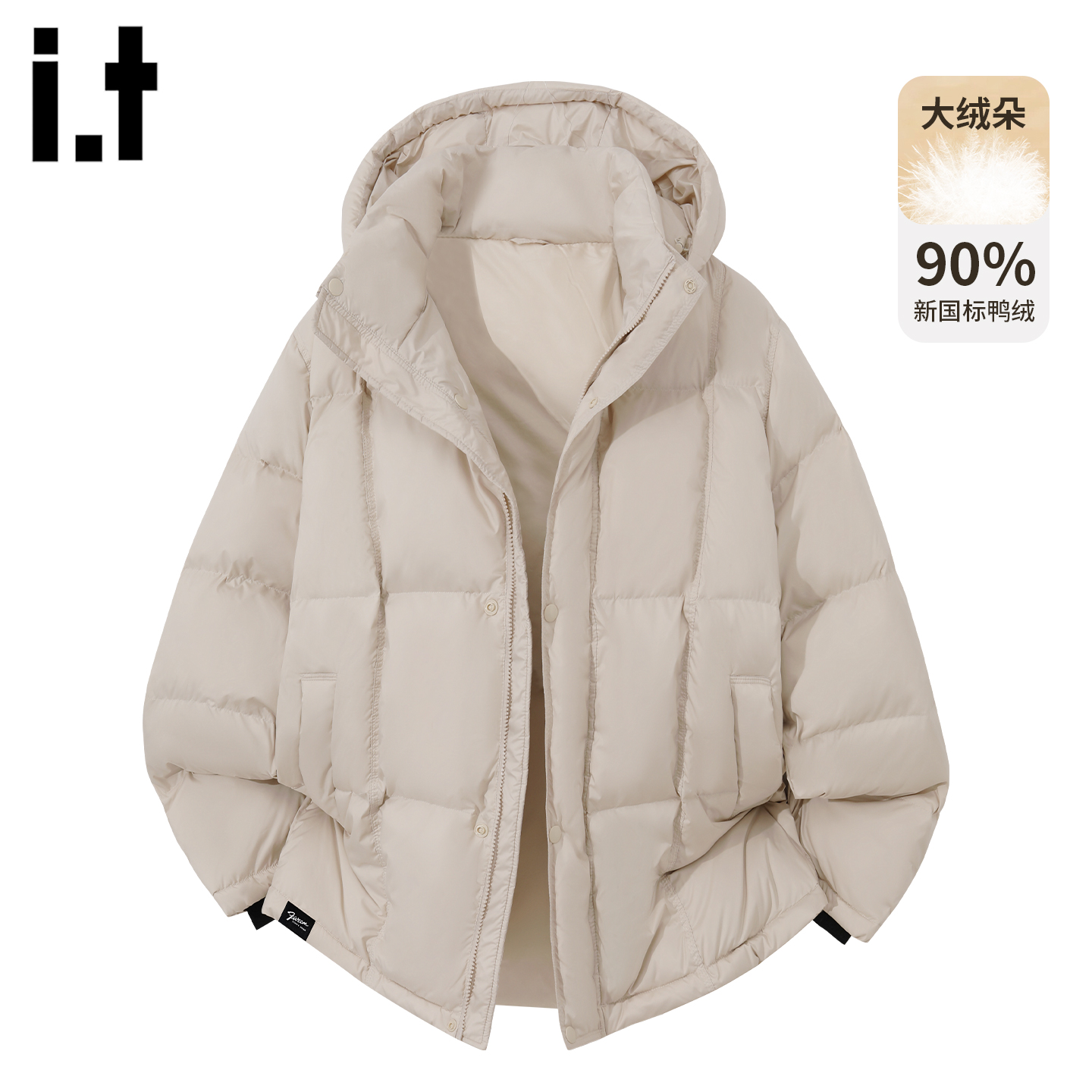 it5cm保暖防寒90白鸭绒羽绒服