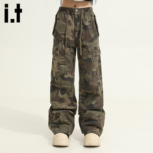 5cm 潮牌宽松长裤 FIVECM复古工装 直筒休闲阔腿男高街美式 子 裤