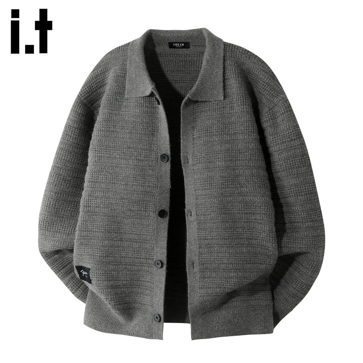 it男装单排扣装开衫毛衣外套