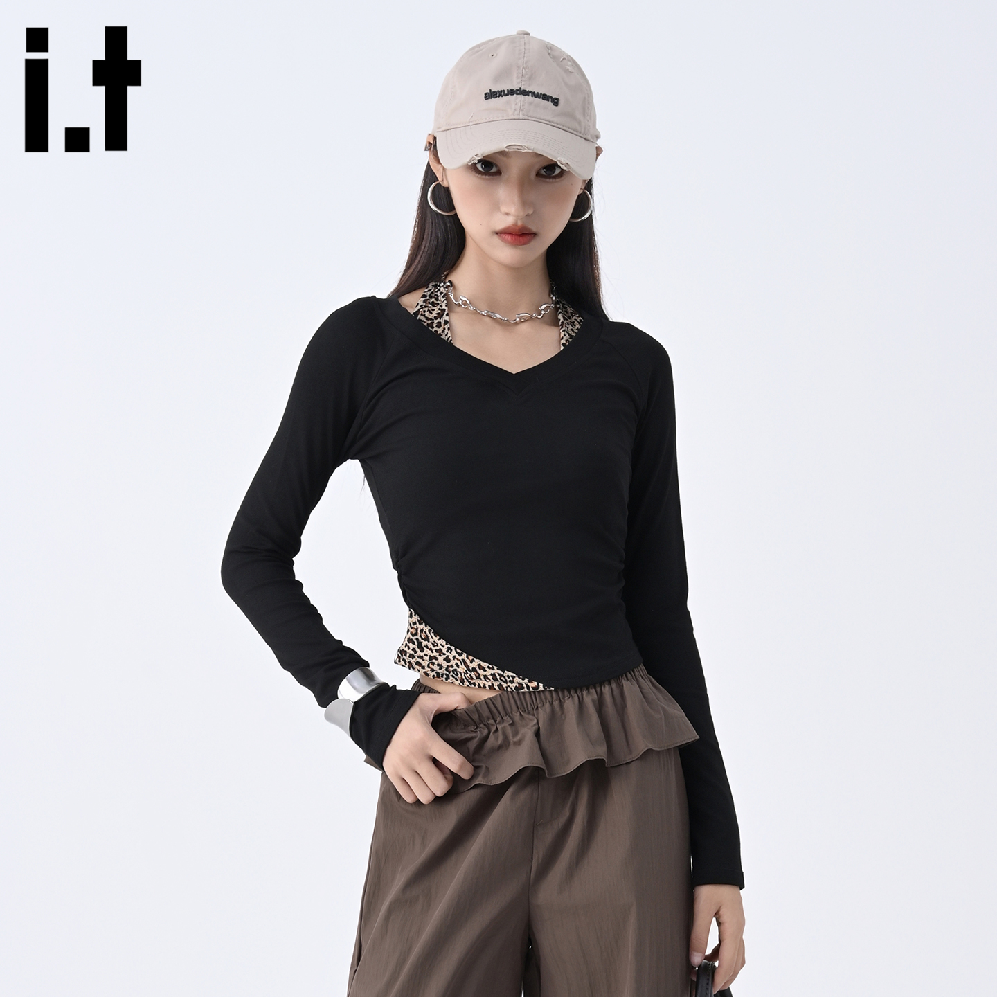 日常纯色抗菌直筒型5cm通勤风XL