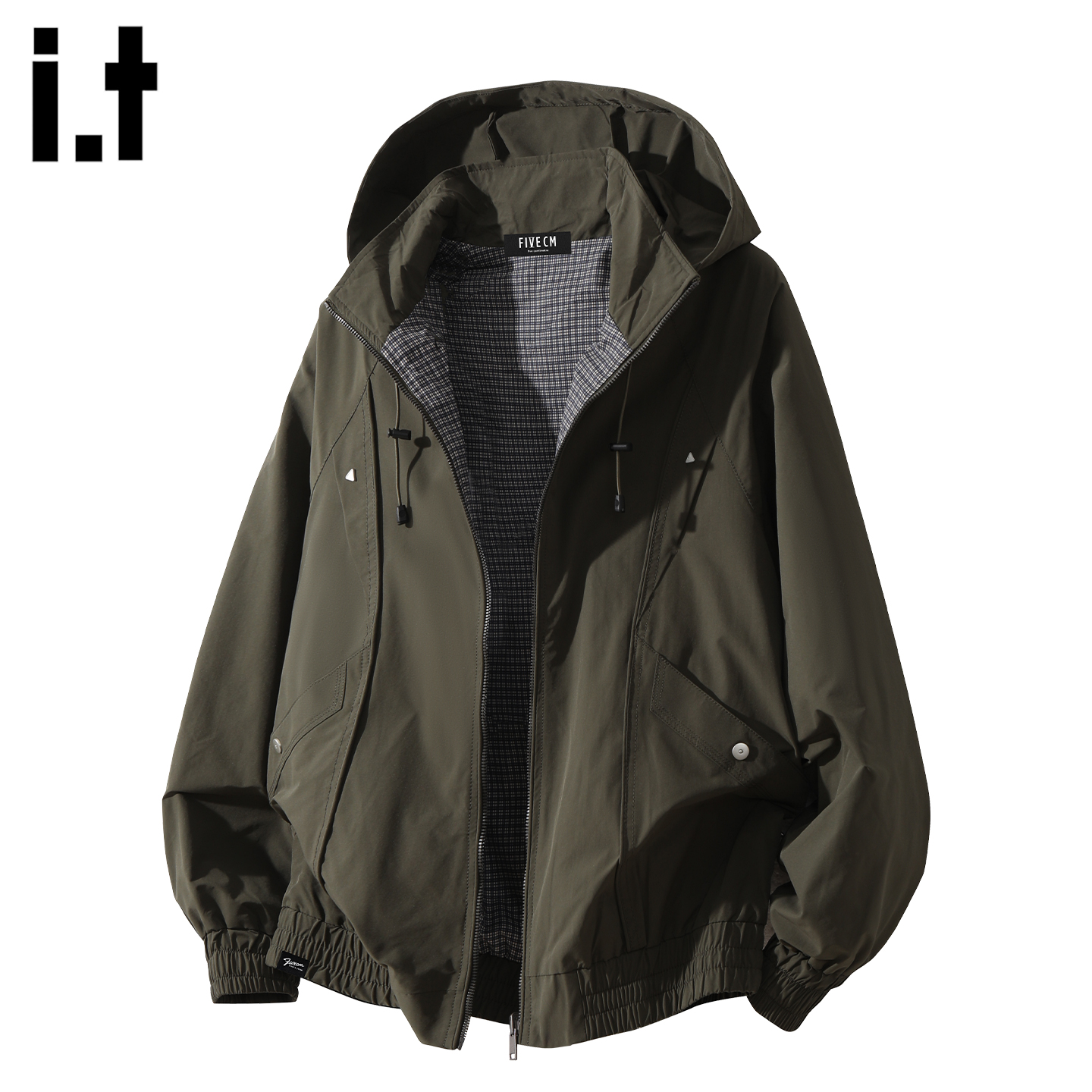 FIVEcm时尚连帽冲锋衣夹克