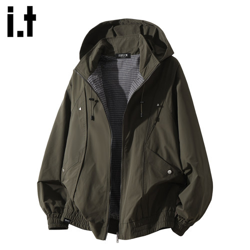 FIVEcm时尚连帽冲锋衣夹克