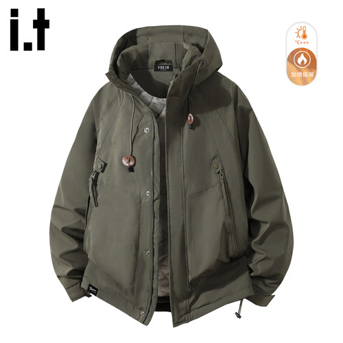 IT'S5cm连帽夹棉加厚棉服