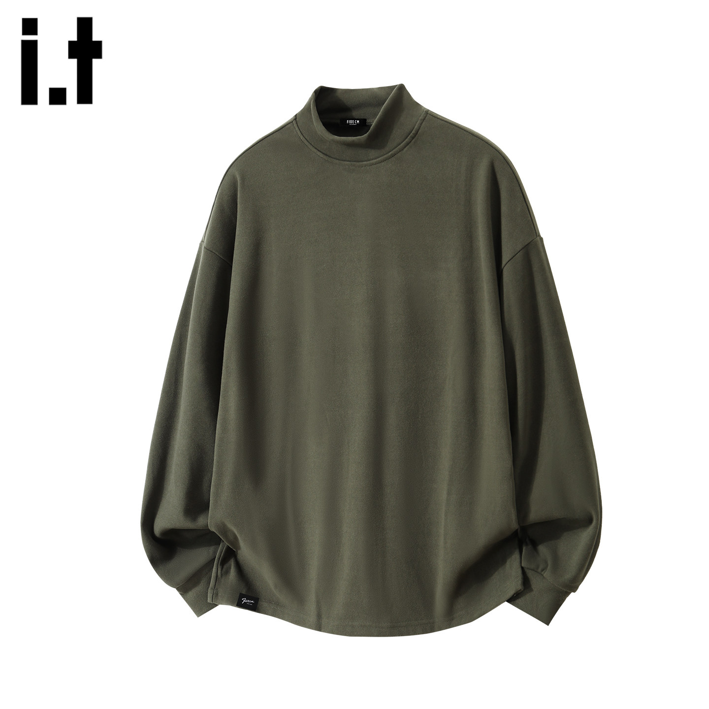 IT'S5cm美式半高领德绒打底衫