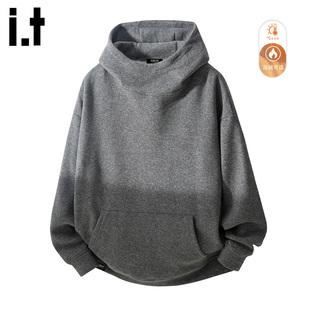 it :5cm/FIVECM连帽卫衣秋冬新款重磅美式休闲运动连帽衫男士外套