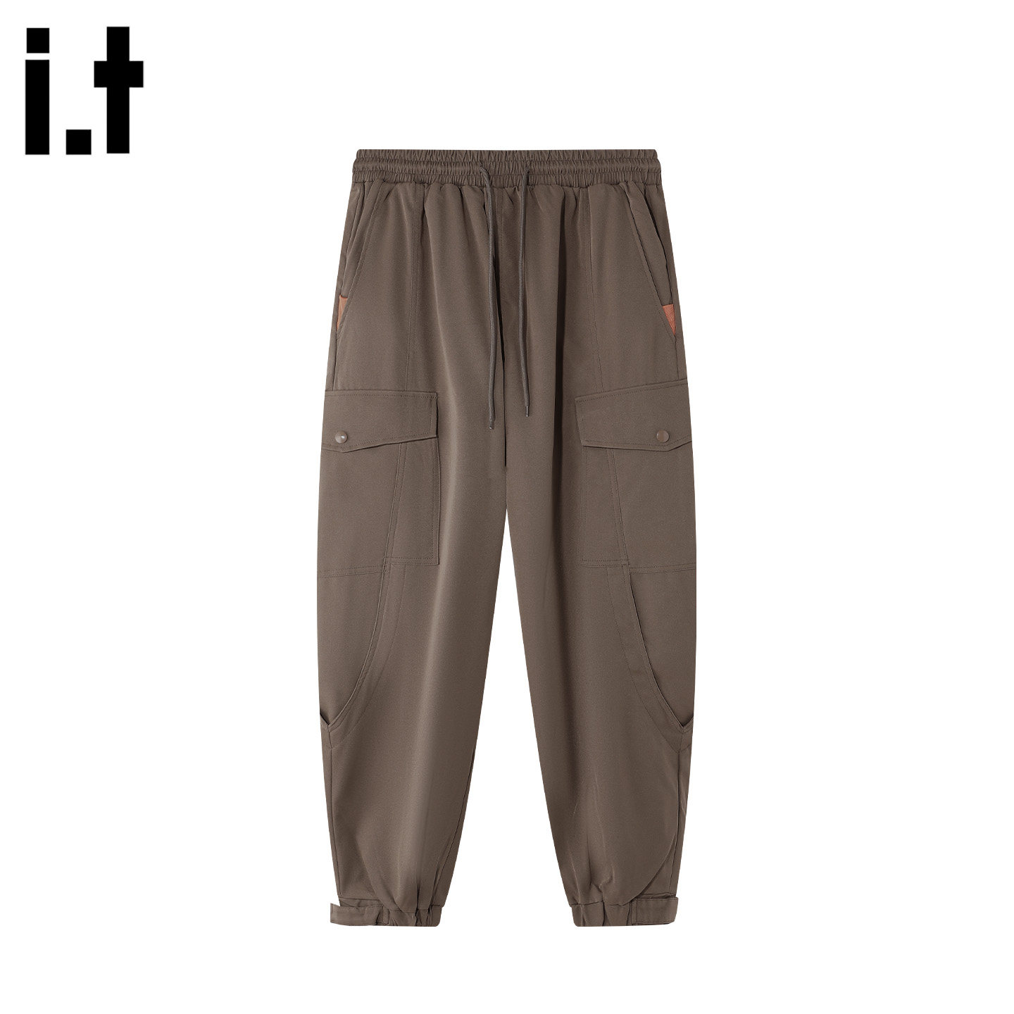 it :5cm/FIVECM时尚锥形多口袋工装裤男款2026春夏束脚萝卜裤长裤