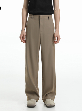 it :5cm/FIVECM男女同款休闲西装裤直筒裤2025新款夏季高腰长裤