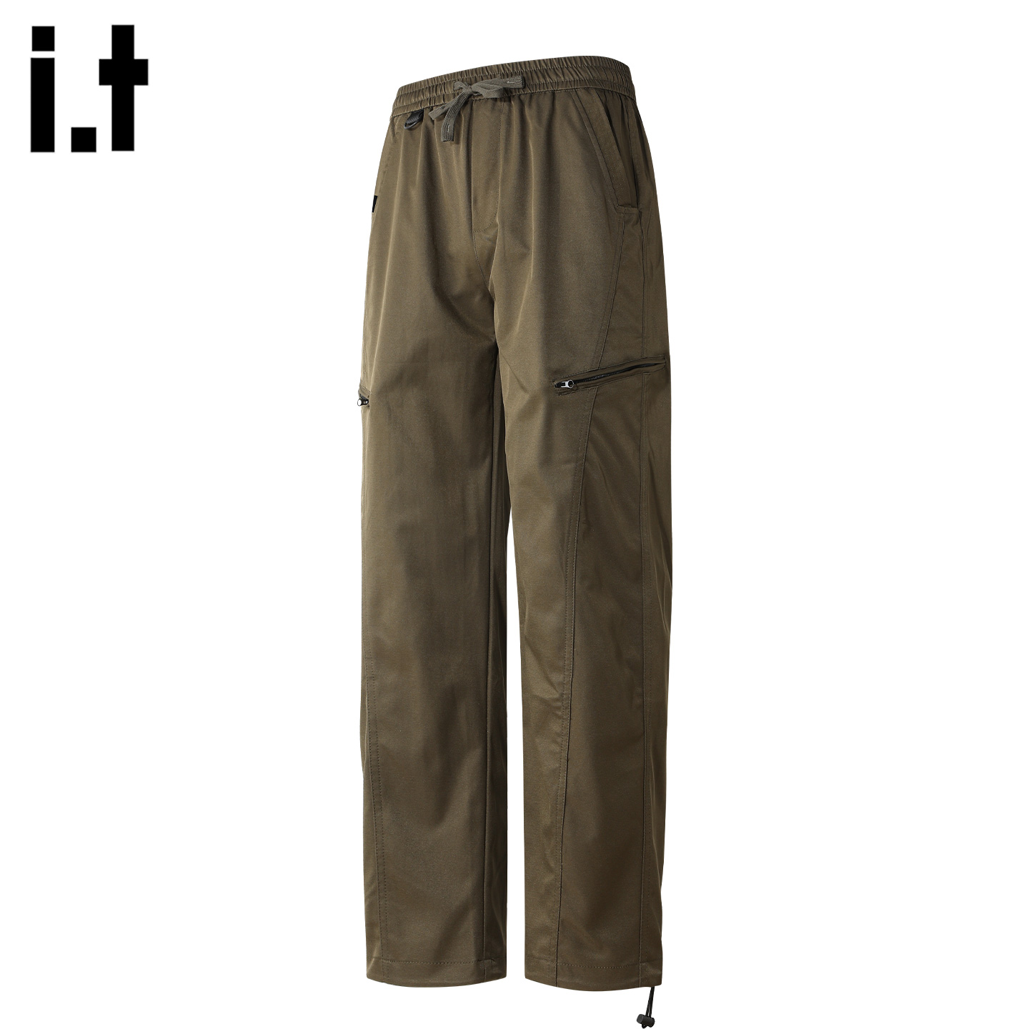 IT'S5cm/5cm复古松紧腰休闲裤