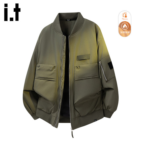 it5cm潮牌工装飞行员棉服外套