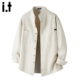 5cm FIVECM简约纯色长袖 衬衫 男春季 宽松休闲老钱风衬衣外套潮