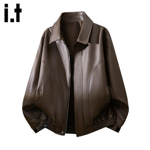 潮牌机车皮衣夹克男士2025秋冬季