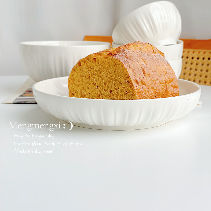 简约纯白陶瓷饭碗家用2024新款圆盘汤碗米饭碗深盘子乔迁搬家餐具,餐饮具,盘,淘宝优惠券,粉丝福利购,淘宝优惠卷