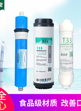 净水器通用滤芯家用纯水机反渗透RO膜 T33后置活性炭直饮机过滤芯
