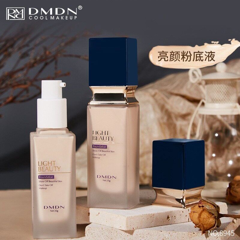 正品DMDN光皙亮颜粉底液遮瑕水润底妆BB霜白皙色自然色两色可选89