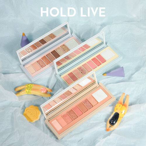 正品HOLD LIVE 软萌雾语小奶狗九色高光眼影盘 亮光珠光哑光眼影