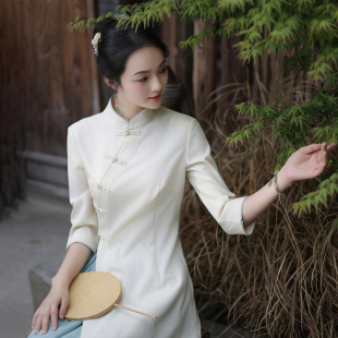 亞麻唐裝 禪服茶服女禪意文藝 上衣茶藝師工作服春夏中國風女裝 中式