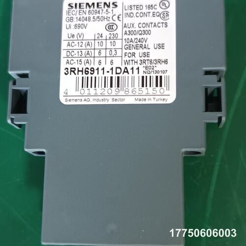 辅助触点 3RH6911-1DA11