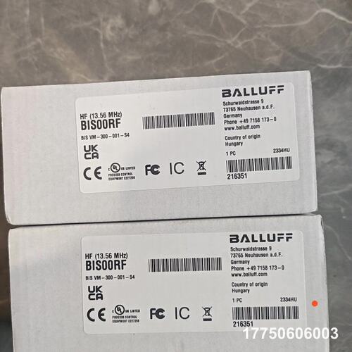 BALLUFF巴鲁夫BIS00RF RFID读写头