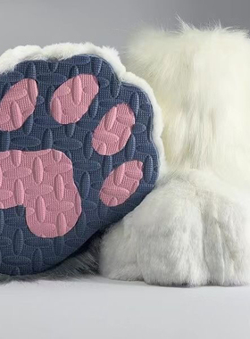 纯色鞋子 兽装fursuit脚爪福瑞furry鞋爪cos室外脚成品兽脚定制