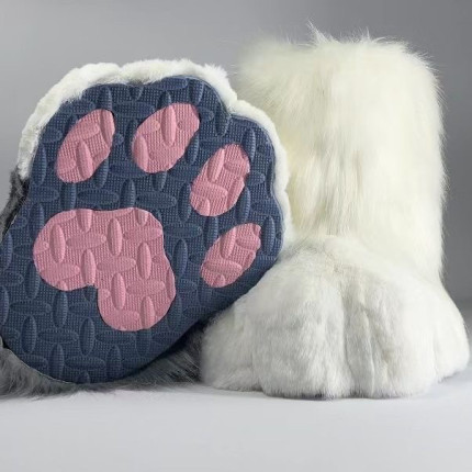 纯色鞋子 兽装fursuit脚爪福瑞furry鞋爪cos室外脚成品兽脚定制