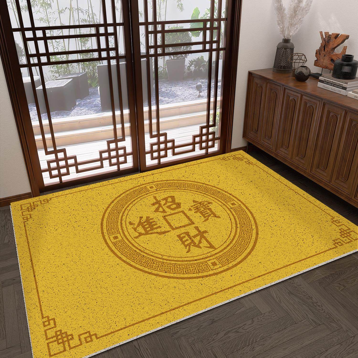 黄色入户门地垫家用大门口进门门垫防滑丝圈地毯玄关可裁剪脚垫子,居家布艺,入户地垫,淘宝优惠券,粉丝福利购,淘宝优惠卷