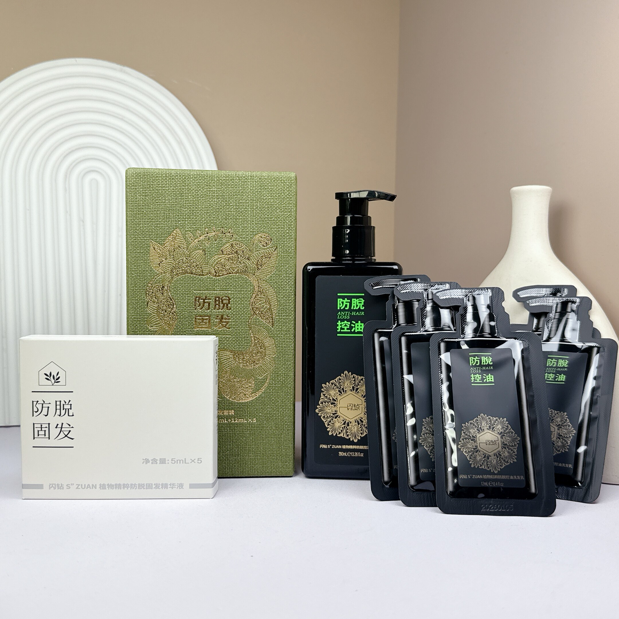 闪钻防脱育发液洗发水健发强韧东方丽君套盒毛囊修护原浆控油止痒