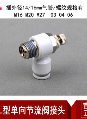 大型白色节流阀调速调节阀大口径大流量插管16螺纹04SL16-04/M20