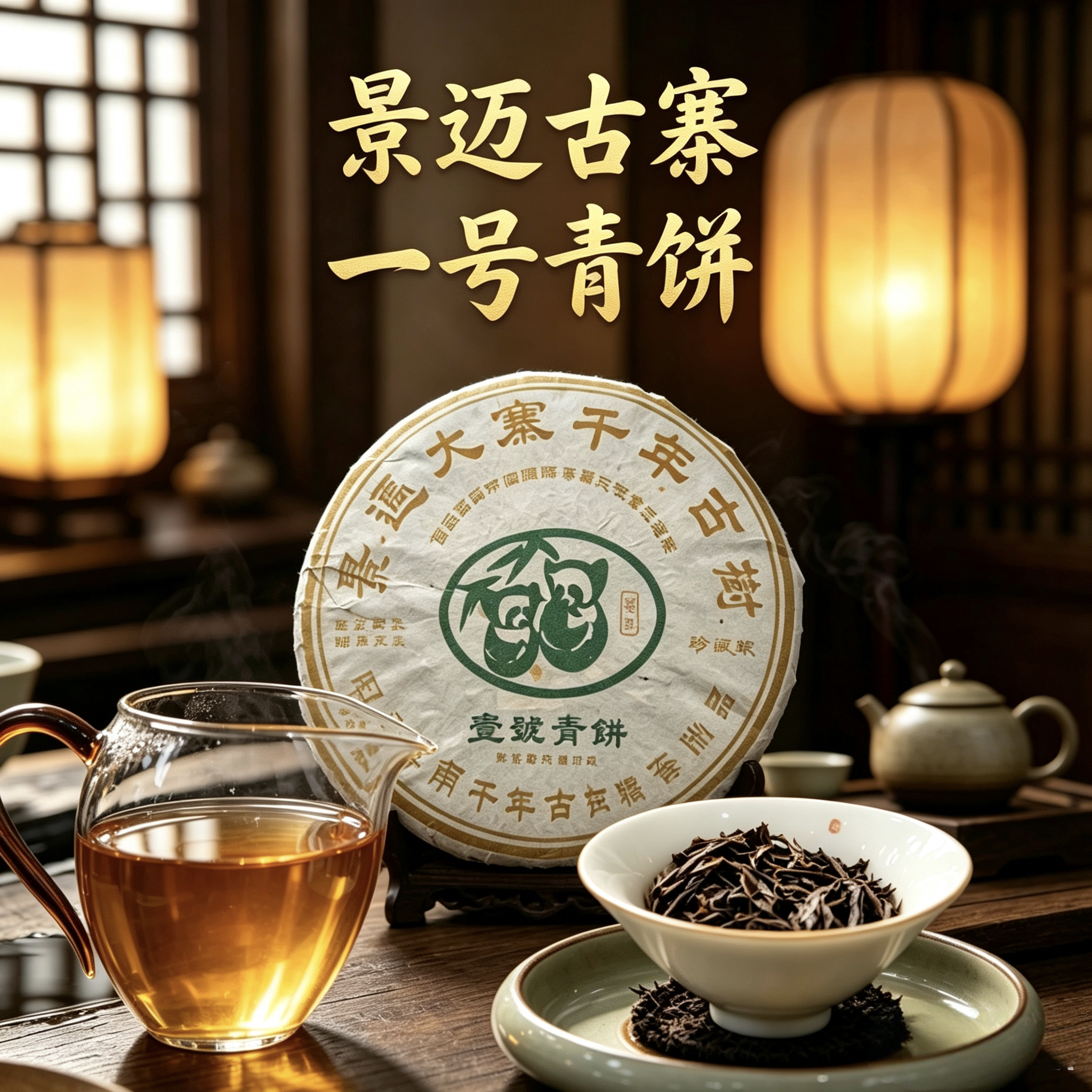 景迈纪念饼青饼茶王千年古树茶