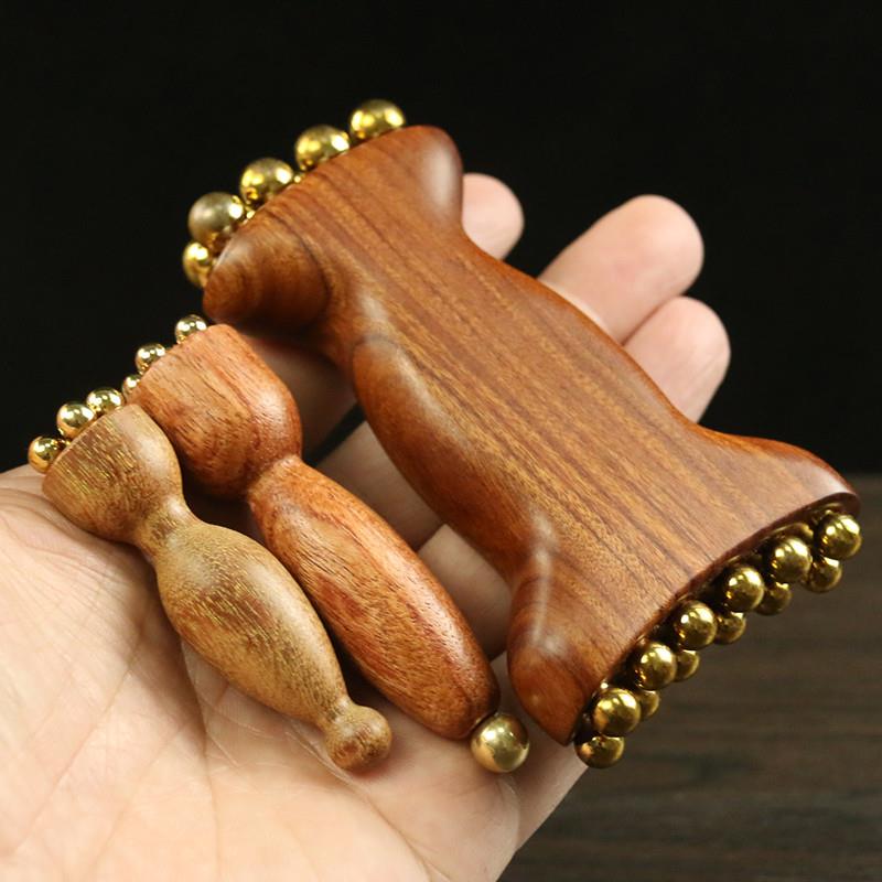 铜木按穴位工具点穴棒按脚器经络穴位按摩拨筋棒按摩笔脚底疏通小