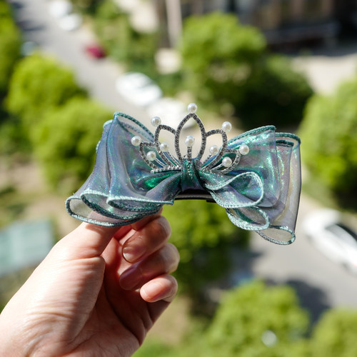 精致手工蝴蝶结儿童皇冠发夹