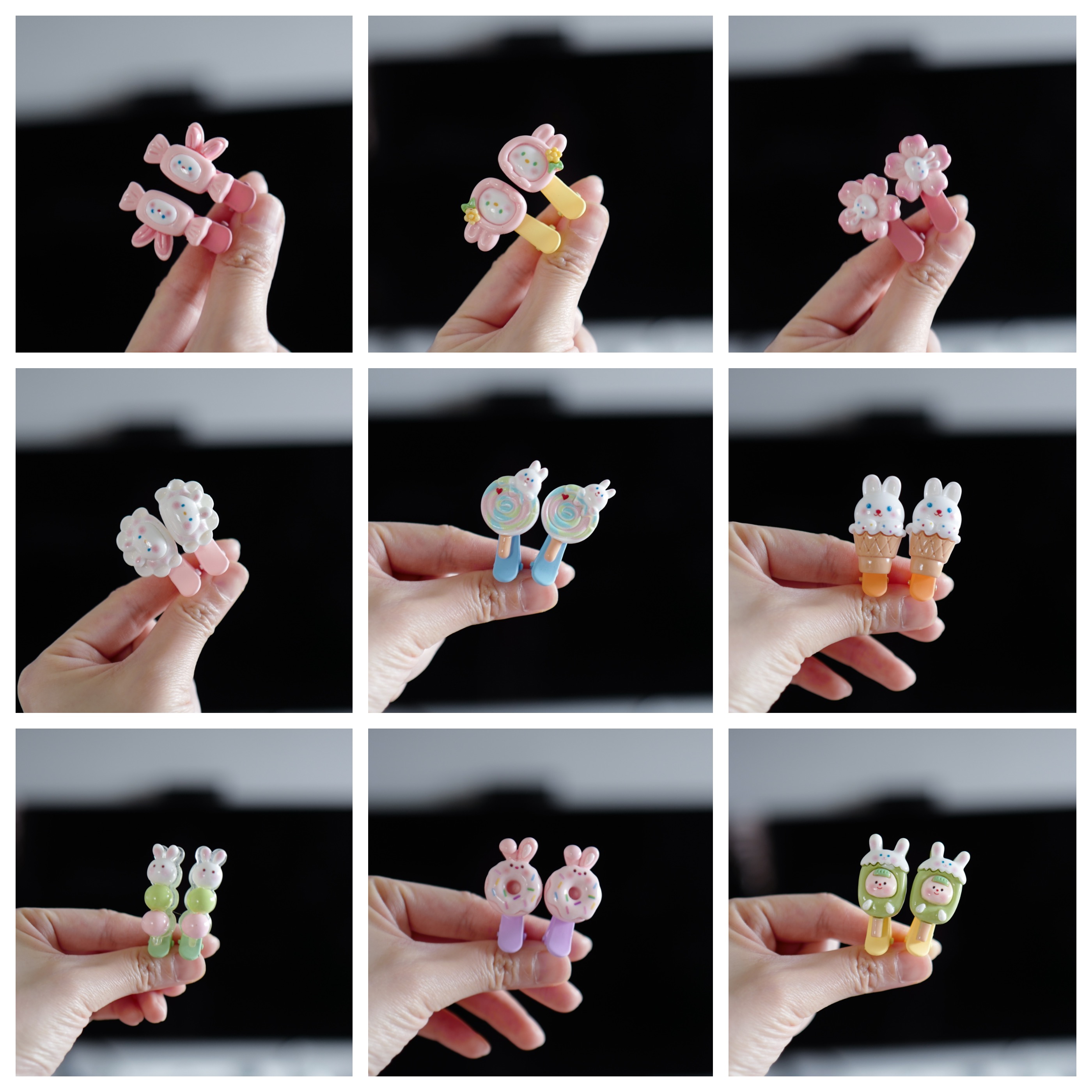 儿童小号圆头碎发夹婴幼儿侧边夹