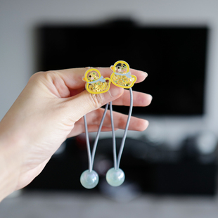 可爱的流沙卡通儿童发圈 小女生对扎 女孩扎头发橡皮筋头绳皮套