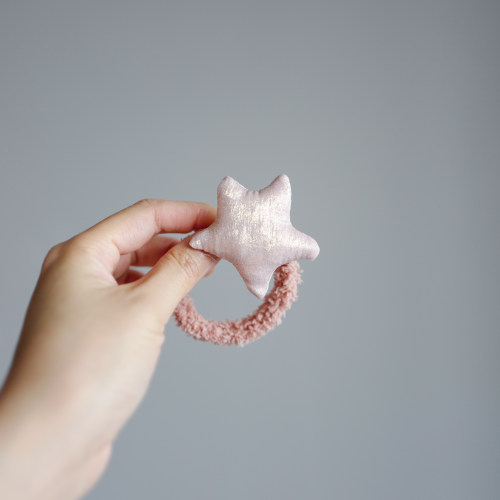 花朵布艺星星充棉大个头橡皮筋