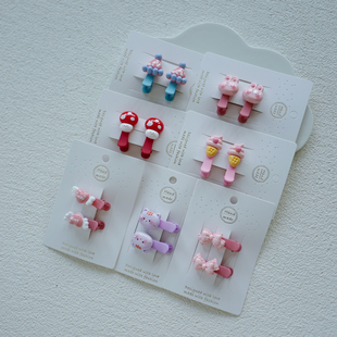 精致儿童小号侧边夹婴幼儿安全圆头刘海夹小女生碎发夹发卡子头饰