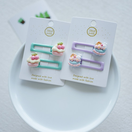 儿童中号方型碎发夹侧边夹刘海夹