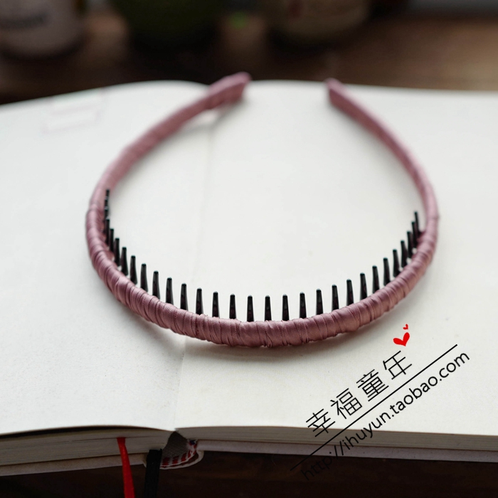 三只包邮儿童宝宝纯色发箍发饰品