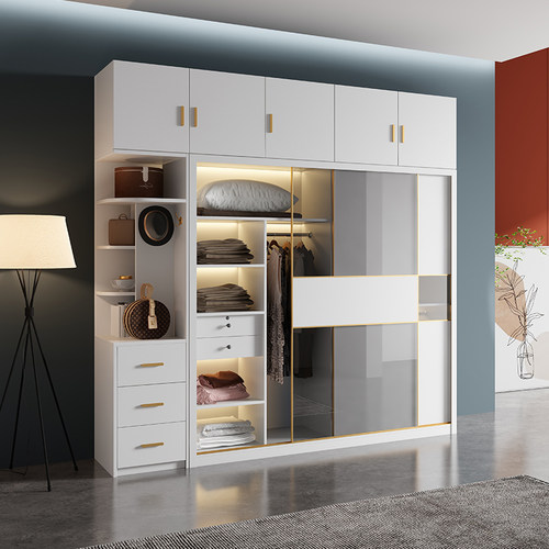 小户型简约现代推拉门衣柜