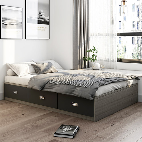 宜森缘双人经济型无床头双人床