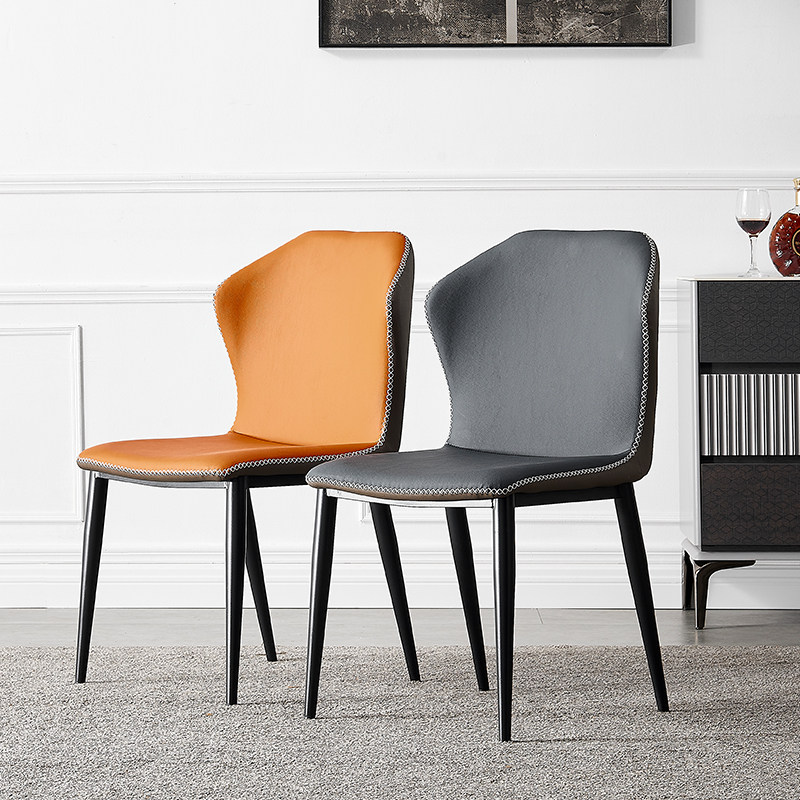 北欧餐厅靠背椅家用凳子洽谈椅