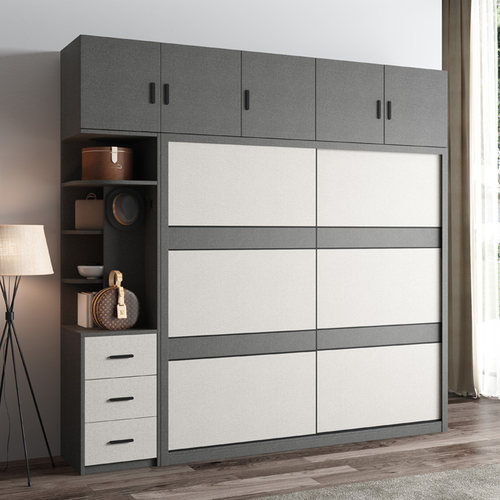 推拉门成人极简现代组合衣柜