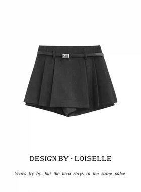 【官补之夜】LOISELLE洛赛儿【·山月藏诗】时尚百搭休闲短裙